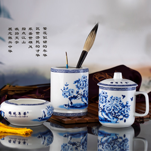 錦銹年華青花三件套